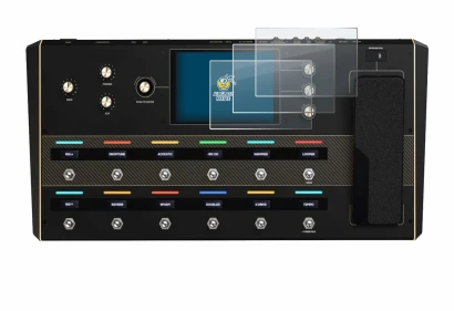 Imagen del dispositivo Headrush Prime con una amplia variedad de protectores de pantalla.