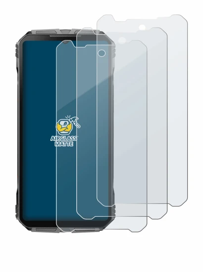 Imagen del dispositivo Doogee V40 Pro con una amplia variedad de protectores de pantalla.