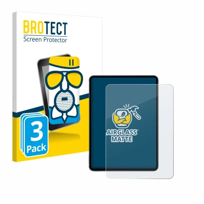 Parte frontal de un envase de producto con el logotipo de la marca BROTECT. Al lado se muestra el dispositivo OnePlus Pad 2 (r