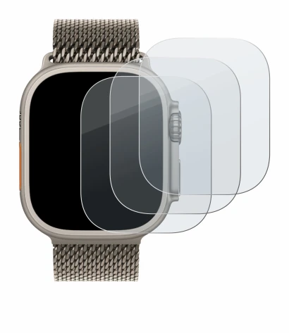 Imagen del dispositivo Apple Watch Ultra 3 con una amplia variedad de protectores de pantalla.