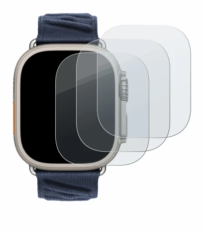 Imagen del dispositivo Apple Watch Hermès Ultra 2 con una amplia variedad de protectores de pantalla.