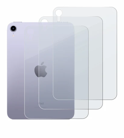 Imagen del dispositivo Apple iPad Mini 7 2024 (Trasero) con una amplia variedad de protectores de pantalla.