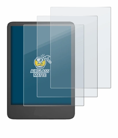 Imagen del dispositivo Amazon Kindle 2024 con una amplia variedad de protectores de pantalla.