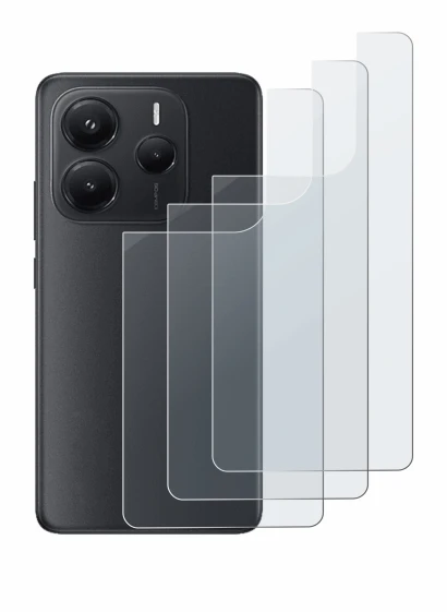 Imagen del dispositivo Xiaomi Redmi Note 14 (Trasero) con una amplia variedad de protectores de pantalla.