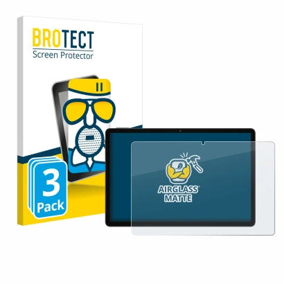 Parte frontal de un envase de producto con el logotipo de la marca BROTECT. Al lado se muestra el dispositivo Doogee U11 con s