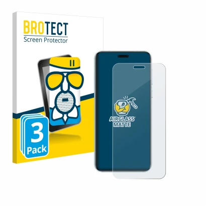 Parte frontal de un envase de producto con el logotipo de la marca BROTECT. Al lado se muestra el dispositivo Honor Magic 7 RS