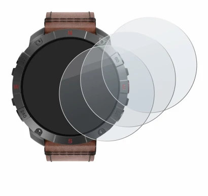 Imagen del dispositivo Polar Grit X2 Pro Titan con una amplia variedad de protectores de pantalla.