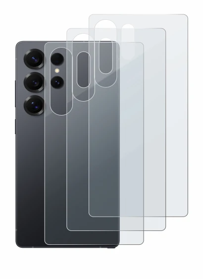 Imagen del dispositivo Samsung Galaxy S25 Ultra Enterprise Edition (Trasero) con una amplia variedad de protectores de pantall