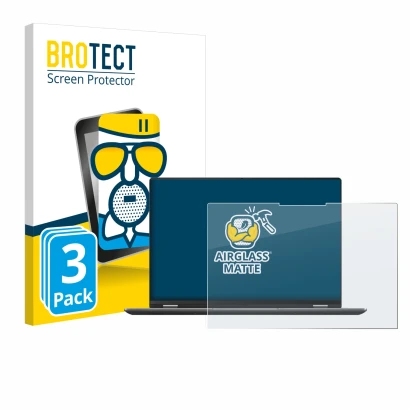 Parte frontal de un envase de producto con el logotipo de la marca BROTECT. Al lado se muestra el dispositivo ASUS Vivobook S 