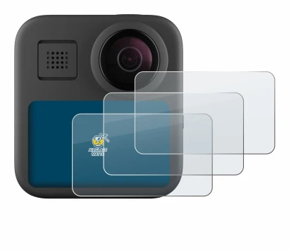 Imagen del dispositivo GoPro Max (2025) con una amplia variedad de protectores de pantalla.