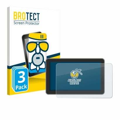 Parte frontal de un envase de producto con el logotipo de la marca BROTECT. Al lado se muestra el dispositivo Bambu Lab H2D co