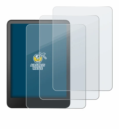 Imagen del dispositivo Amazon Kindle Colorsoft con una amplia variedad de protectores de pantalla.