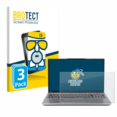 Parte frontal de un envase de producto con el logotipo de la marca BROTECT. Al lado se muestra el dispositivo terra Mobile 155