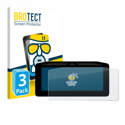 Parte frontal de un envase de producto con el logotipo de la marca BROTECT. Al lado se muestra el dispositivo Ducati Streetfig