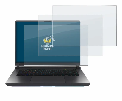 Imagen del dispositivo ASUS ROG Strix G16 2025 con una amplia variedad de protectores de pantalla.