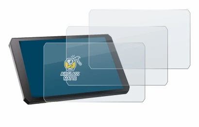 Imagen del dispositivo RiderNav R7M con una amplia variedad de protectores de pantalla.