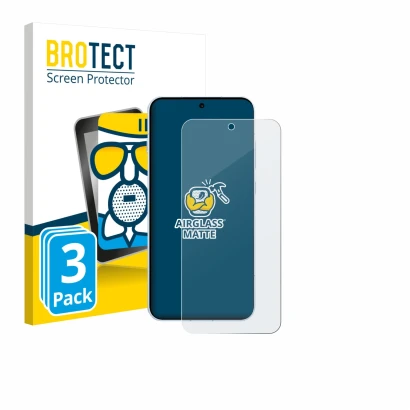 Parte frontal de un envase de producto con el logotipo de la marca BROTECT. Al lado se muestra el dispositivo Oppo Find X8s co