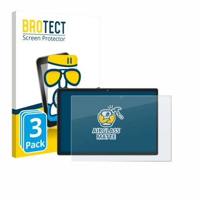 Parte frontal de un envase de producto con el logotipo de la marca BROTECT. Al lado se muestra el dispositivo Dghrti TAB30 10.