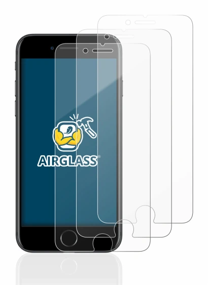 Imagen del dispositivo Apple iPhone 7 con una amplia variedad de protectores de pantalla.