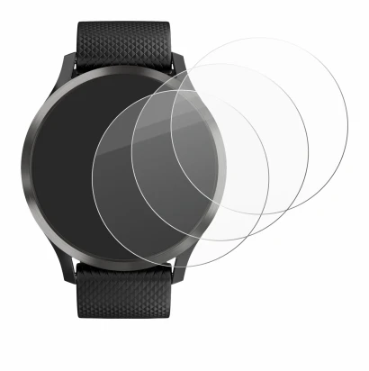 Imagen del dispositivo Garmin vivomove HR con una amplia variedad de protectores de pantalla.