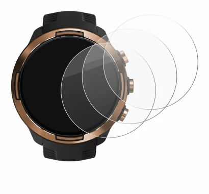 Imagen del dispositivo Suunto 9 Baro con una amplia variedad de protectores de pantalla.