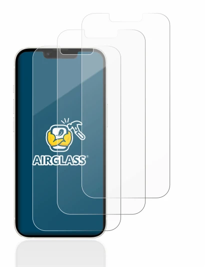 Imagen del dispositivo Apple iPhone 13 con una amplia variedad de protectores de pantalla.