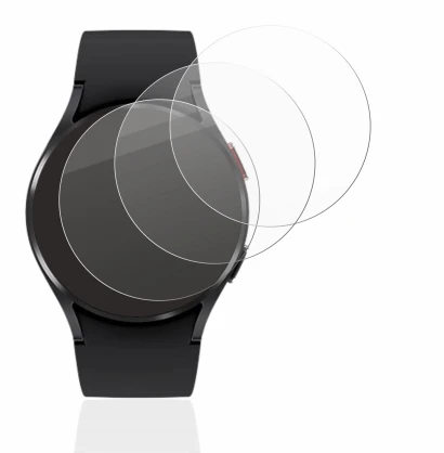 Imagen del dispositivo Samsung Galaxy Watch 4 (40mm) con una amplia variedad de protectores de pantalla.