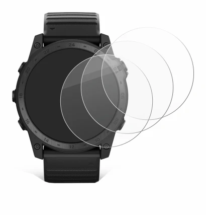 Imagen del dispositivo Garmin Tactix 7 Pro Ballistics con una amplia variedad de protectores de pantalla.