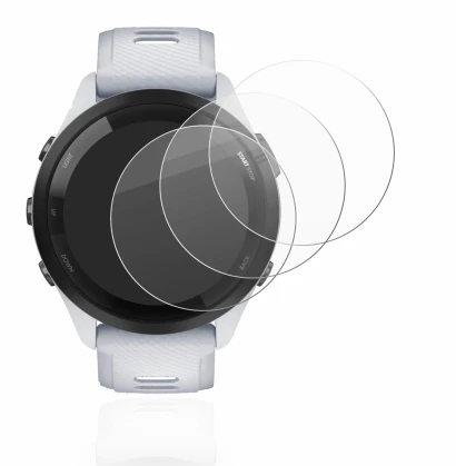 Imagen del dispositivo Garmin Forerunner 265 (46 mm) con una amplia variedad de protectores de pantalla.