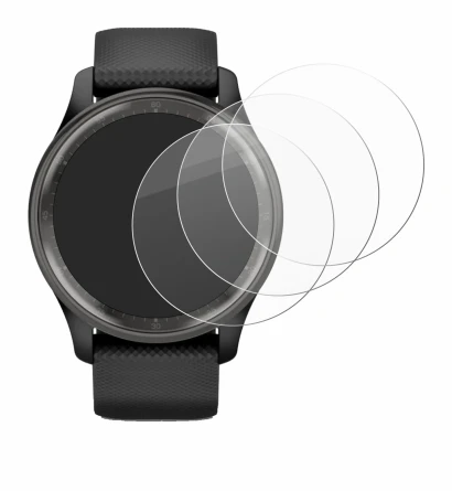 Imagen del dispositivo Garmin Vivomove Trend con una amplia variedad de protectores de pantalla.