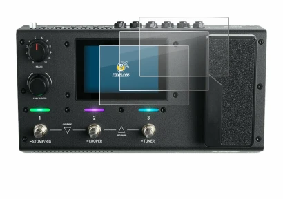 Imagen del dispositivo Headrush MX5 con una amplia variedad de protectores de pantalla.