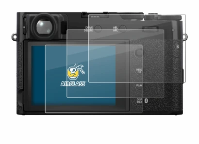 Imagen del dispositivo Fujifilm X100VI con una amplia variedad de protectores de pantalla.