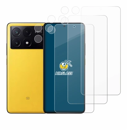 Imagen del dispositivo Xiaomi Poco X6 Pro (Frontal+Cámara) con una amplia variedad de protectores de pantalla.