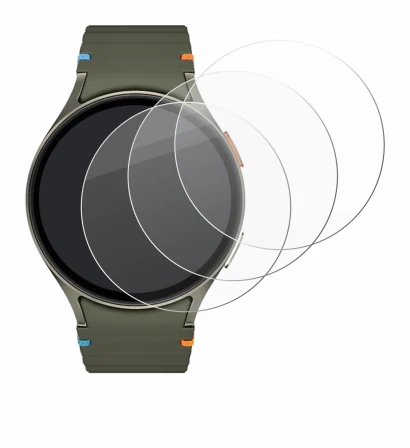 Imagen del dispositivo Samsung Galaxy Watch 7 (44 mm) con una amplia variedad de protectores de pantalla.