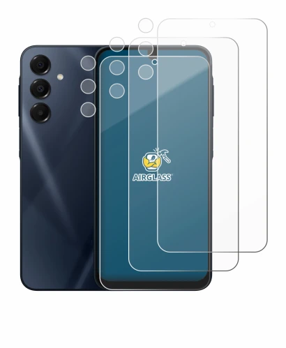 Imagen del dispositivo Samsung Galaxy A16 5G (Frontal+Cámara) con una amplia variedad de protectores de pantalla.