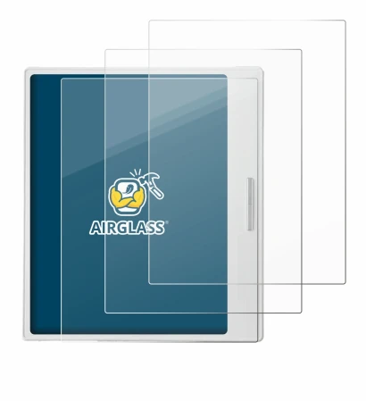 Imagen del dispositivo Boox Go Color 7 White Edition con una amplia variedad de protectores de pantalla.