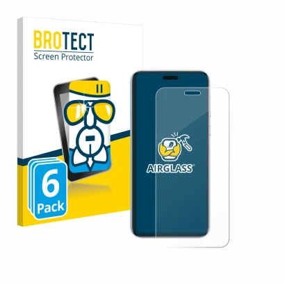 Parte frontal de un envase de producto con el logotipo de la marca BROTECT. Al lado se muestra el dispositivo Honor Magic 7 RS