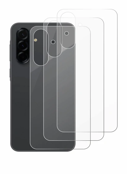 Imagen del dispositivo Samsung Galaxy A36 5G (Trasero) con una amplia variedad de protectores de pantalla.