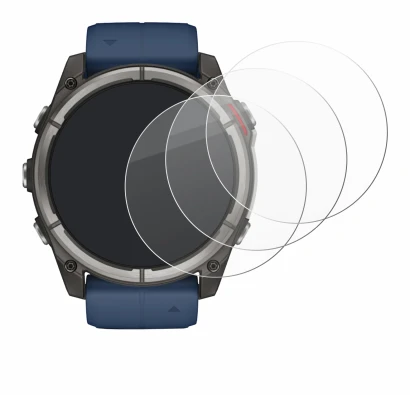 Imagen del dispositivo Garmin quatix 8 (51 mm) con una amplia variedad de protectores de pantalla.