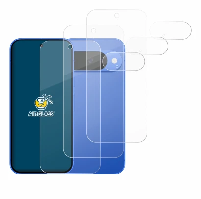 Imagen del dispositivo Google Pixel 10 (Frontal+Cámara) con una amplia variedad de protectores de pantalla.