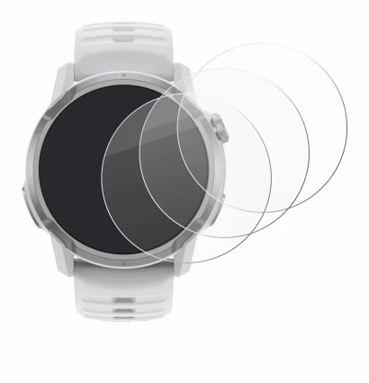 Imagen del dispositivo Coros Apex 4 (46 mm) con una amplia variedad de protectores de pantalla.