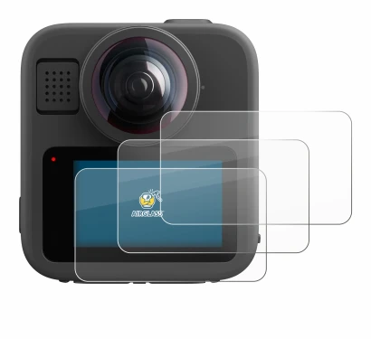 Imagen del dispositivo GoPro Max 2 con una amplia variedad de protectores de pantalla.