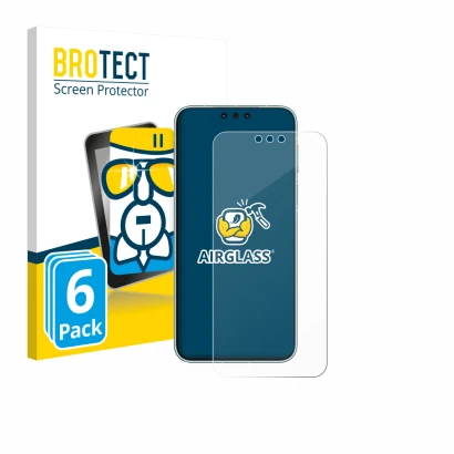 Parte frontal de un envase de producto con el logotipo de la marca BROTECT. Al lado se muestra el dispositivo Huawei Mate 80 P