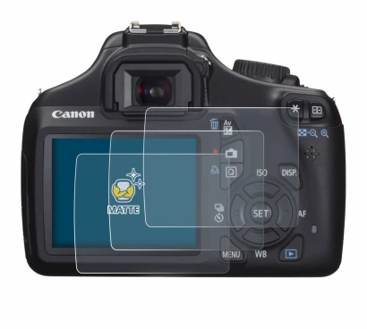 Imagen del dispositivo Canon EOS 1100D con una amplia variedad de protectores de pantalla.