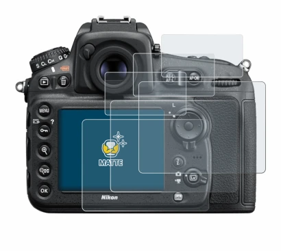 Imagen del dispositivo Nikon D810 con una amplia variedad de protectores de pantalla.