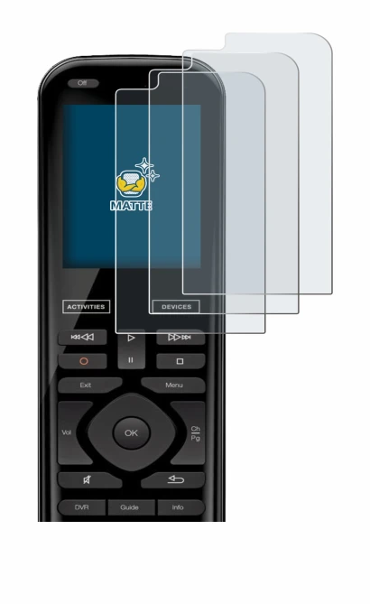Imagen del dispositivo Logitech Harmony 950 con una amplia variedad de protectores de pantalla.