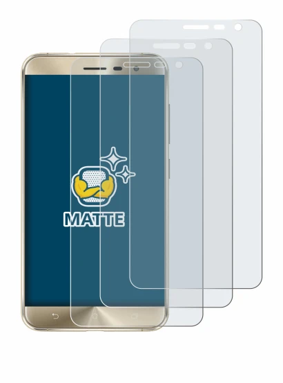 Imagen del dispositivo ASUS ZenFone 3 ZE552KL con una amplia variedad de protectores de pantalla.