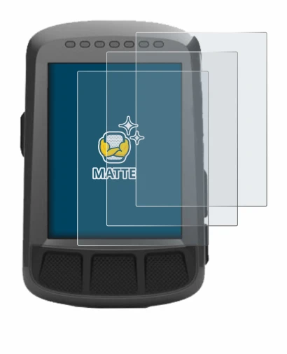 Imagen del dispositivo Wahoo Elemnt Bolt GPS con una amplia variedad de protectores de pantalla.