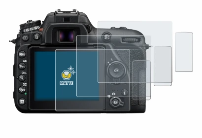 Imagen del dispositivo Nikon D7500 con una amplia variedad de protectores de pantalla.