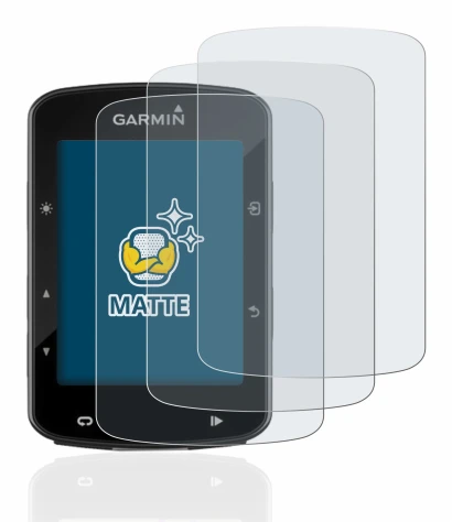 Imagen del dispositivo Garmin Edge 520 Plus con una amplia variedad de protectores de pantalla.